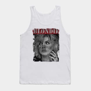 TEXTURE ART - BLONDIE ROCK BAND Tank Top